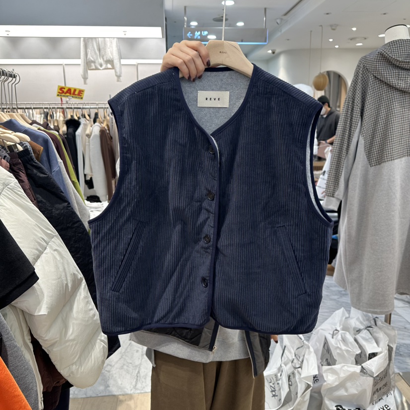 REVE-L東大門㊣實拍女裝新品推薦人氣時尚真品休閑熱賣馬甲REVE-L馬甲圖色3