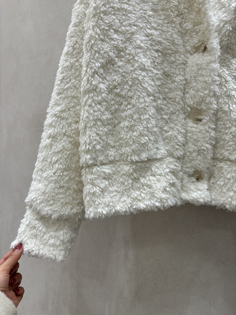 WHO IS SHE東大門㊣代購女士新款25秋冬真品夾克泰迪熊開衫WHO IS SHE夾克