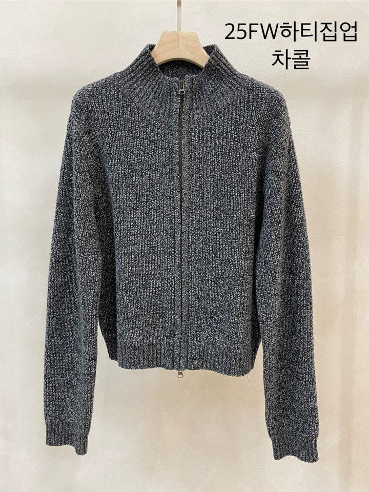 LAKE-A韓國代購㊣女裝新品休閑職業真品25秋冬推薦毛衣拉鏈Lake side毛衣圖色2