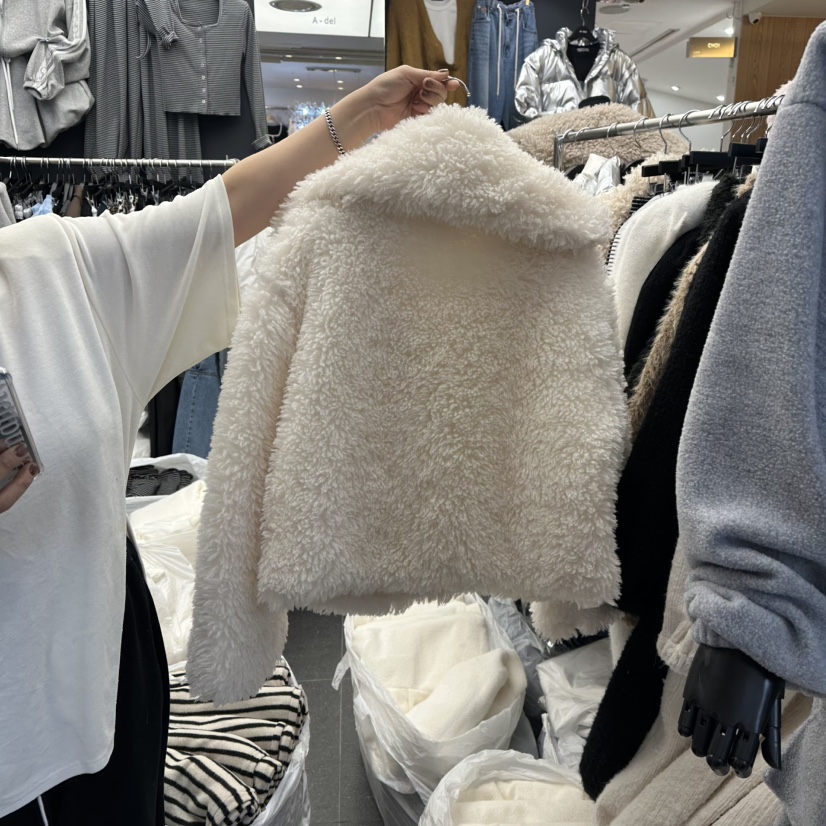 A-DEL韓國直郵㊣女士新品熱賣時尚人氣休閑真品25秋冬短款大衣A-DEL短款大衣