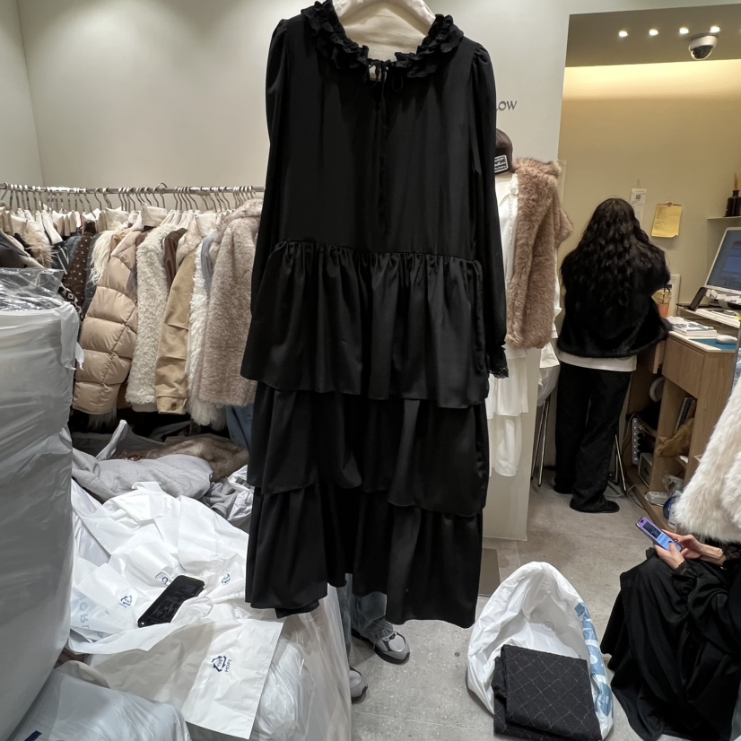 BY FLOW東大門㊣實拍女裝新款休閑時尚真品職業人氣連衣裙BY FLOW連衣裙圖色1