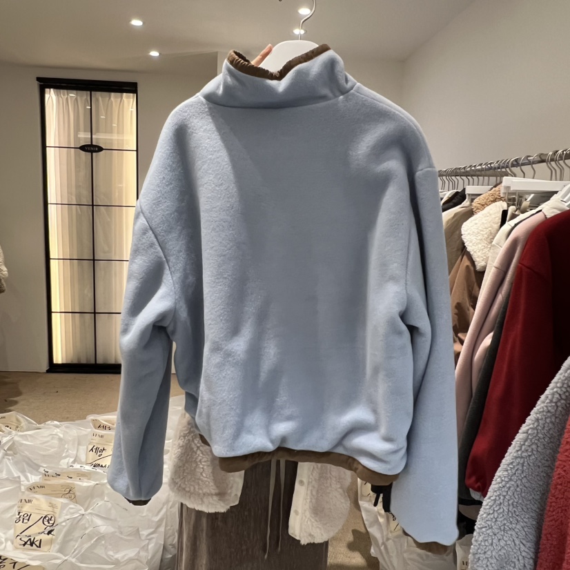 VENIR-a韓國代購㊣女裝新款休閑推薦職業真品夾克加絨抓絨VENIR-a夾克