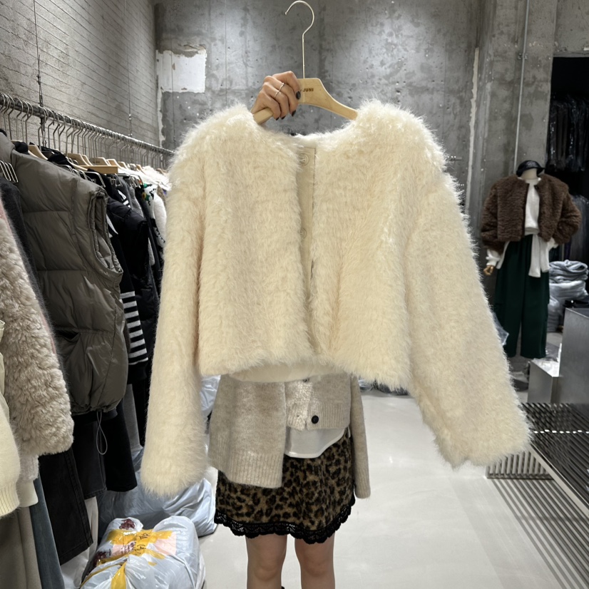 JUNI東大門㊣直郵女裝新款熱賣真品推薦時尚25秋冬短款棉服my juni短款棉服圖色2