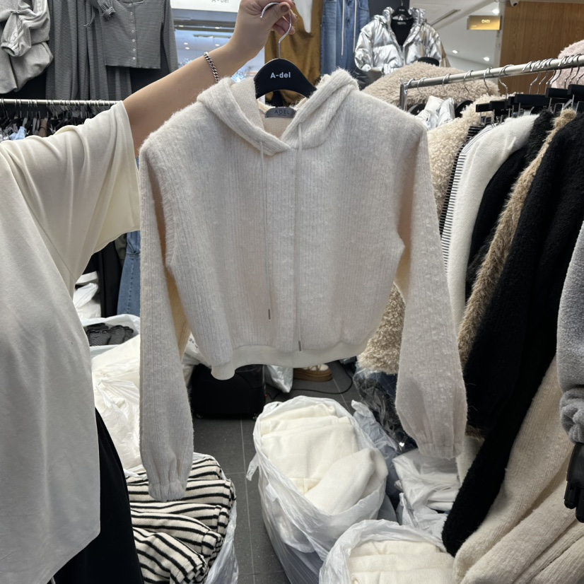A-DEL韓國代購㊣女裝新款真品人氣時尚休閑25秋冬熱賣衛衣A-DEL衛衣圖色1