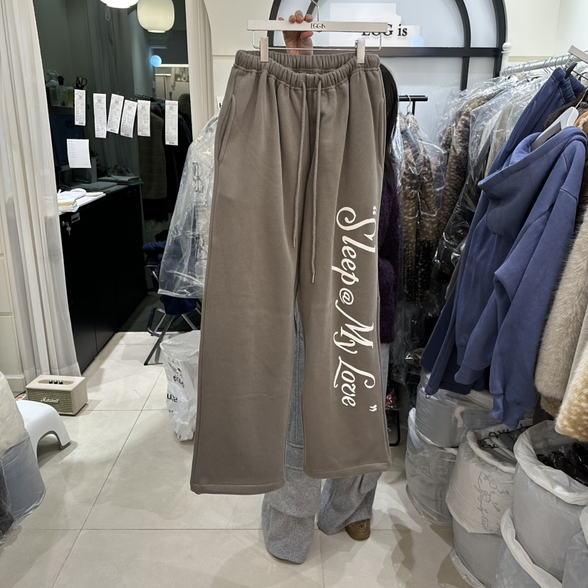 EGG IS東大門㊣代購女裝新品25秋冬職業時尚推薦休閑褲加絨EGG IS休閑褲圖色1