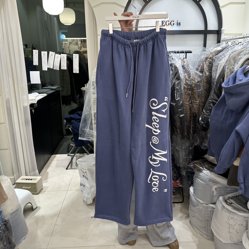 EGG IS東大門㊣代購女裝新品25秋冬職業時尚推薦休閑褲加絨EGG IS休閑褲圖色2