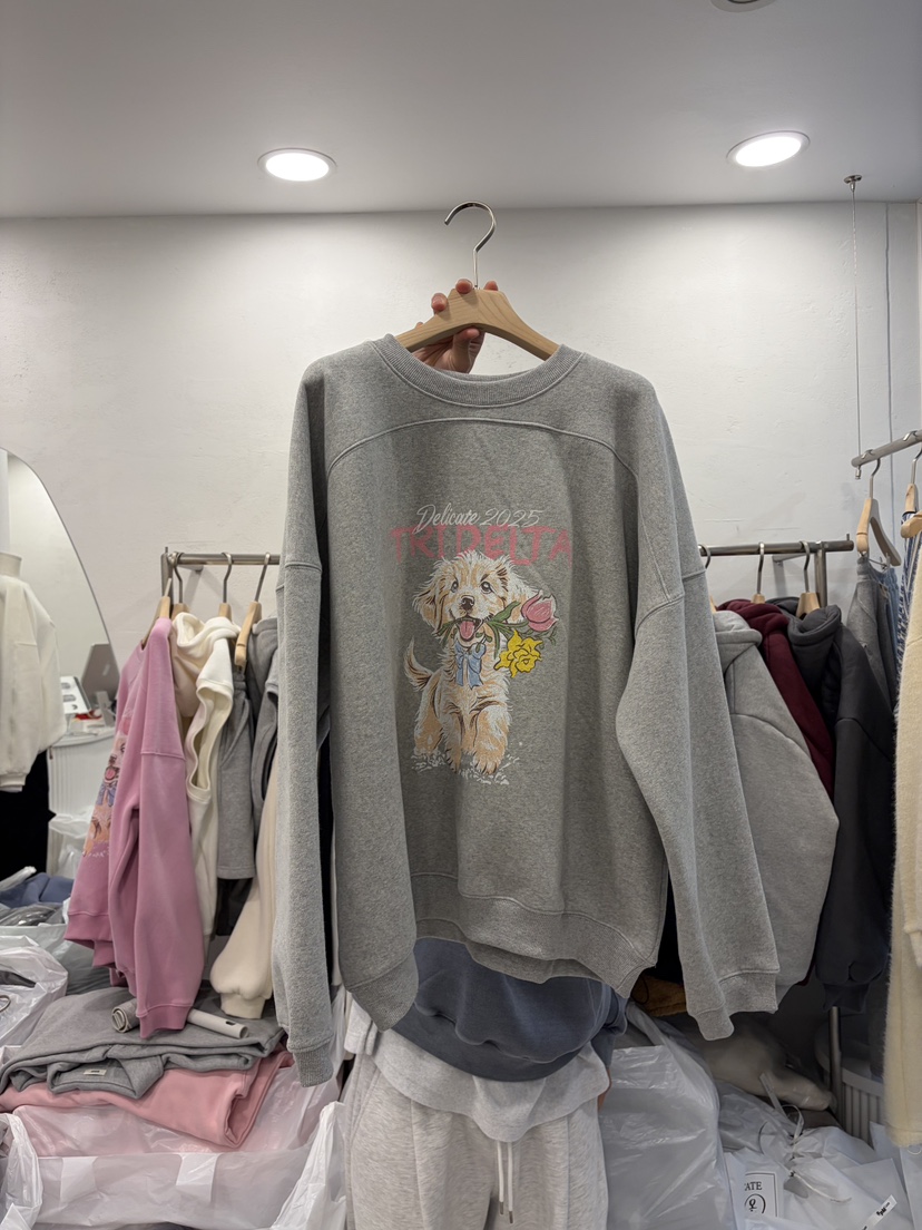 DELICATE東大門㊣代購女士新款真品人氣推薦熱賣時尚25秋冬衛衣DELICATE衛衣圖色1