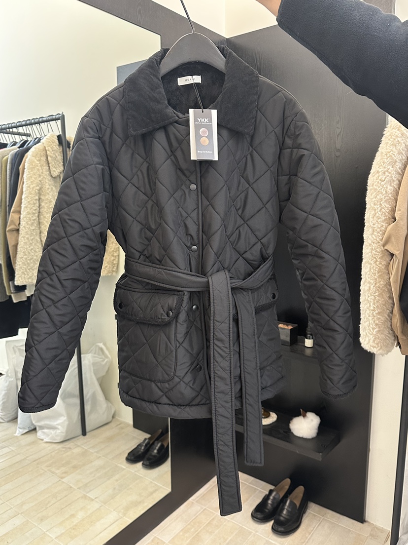 MOANI韓國代購㊣女士新品職業休閑熱賣人氣時尚推薦夾克絎縫MOANI夾克圖色1