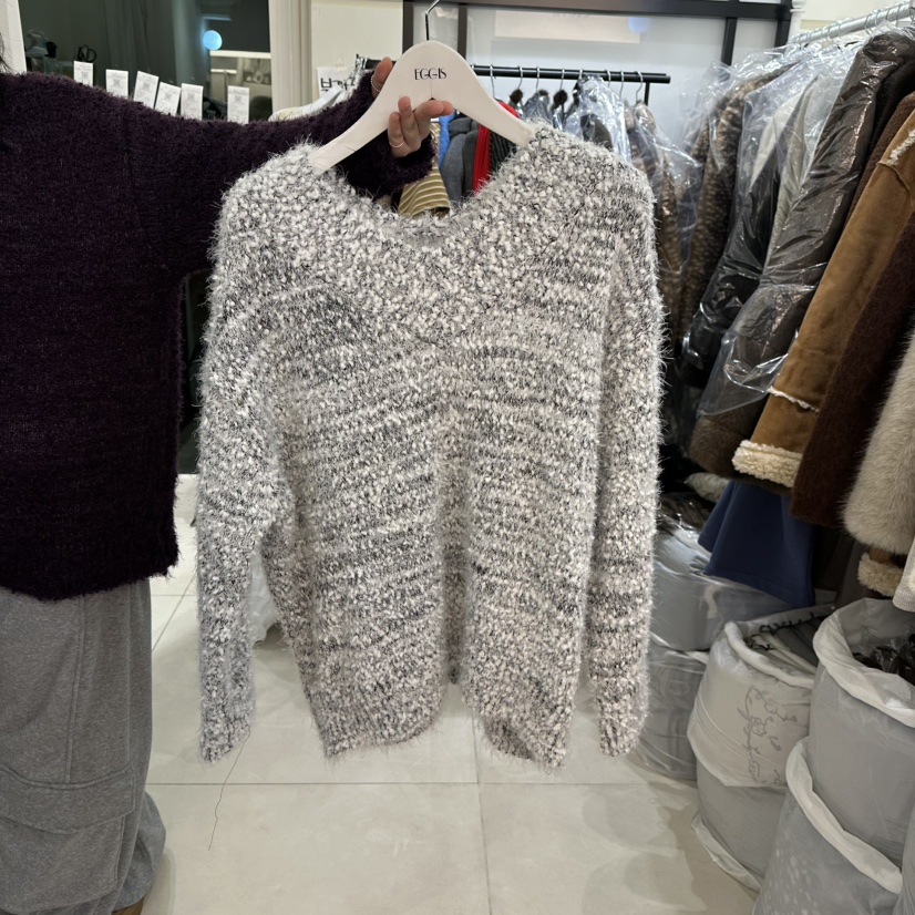 EGG IS韓國直郵㊣女裝新品25秋冬休閑熱賣時尚職業推薦針織衫EGG IS針織衫圖色1
