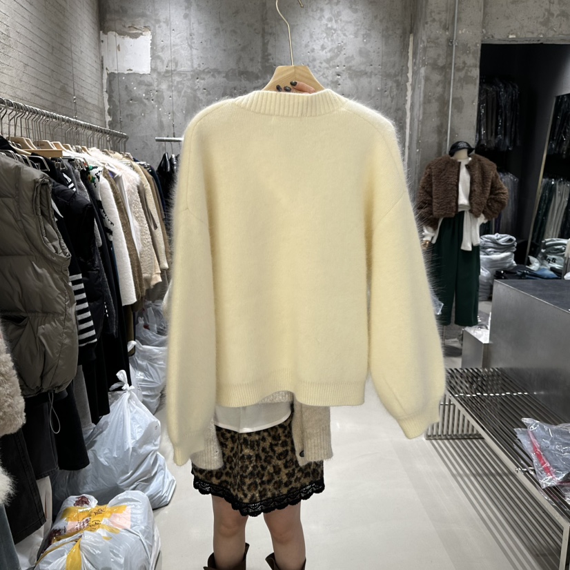 JUNI韓國直郵㊣女士新品休閑人氣時尚熱賣25秋冬針織衫開衫my juni針織衫