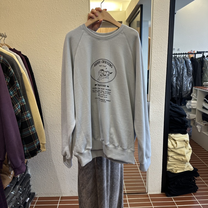 CHOI-L韓國直郵㊣女裝新品時尚25秋冬職業真品衛衣加絨羊毛CHOI衛衣圖色1