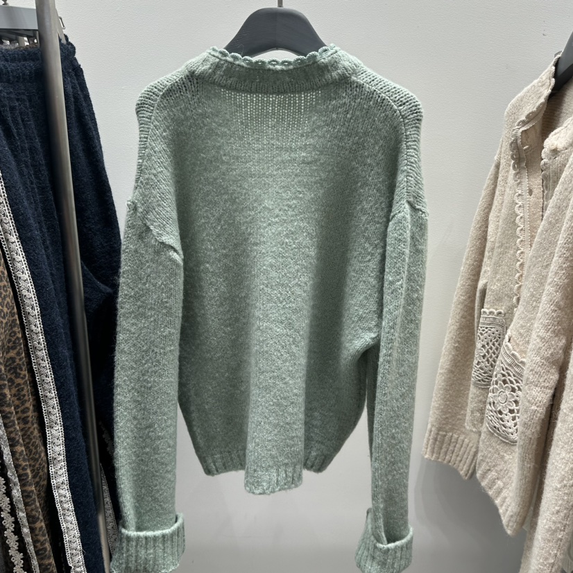 TARABY MOTION東大門㊣直郵女裝新款時尚休閑針織衫手工蕾絲TARABY MOTION針織衫