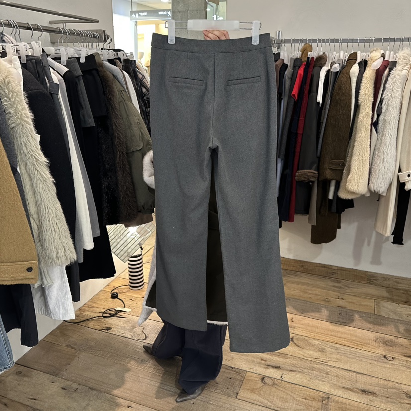 CREAM VILLA東大門㊣代購女士新款職業休閑褲開衩CREAMVILLA休閑褲