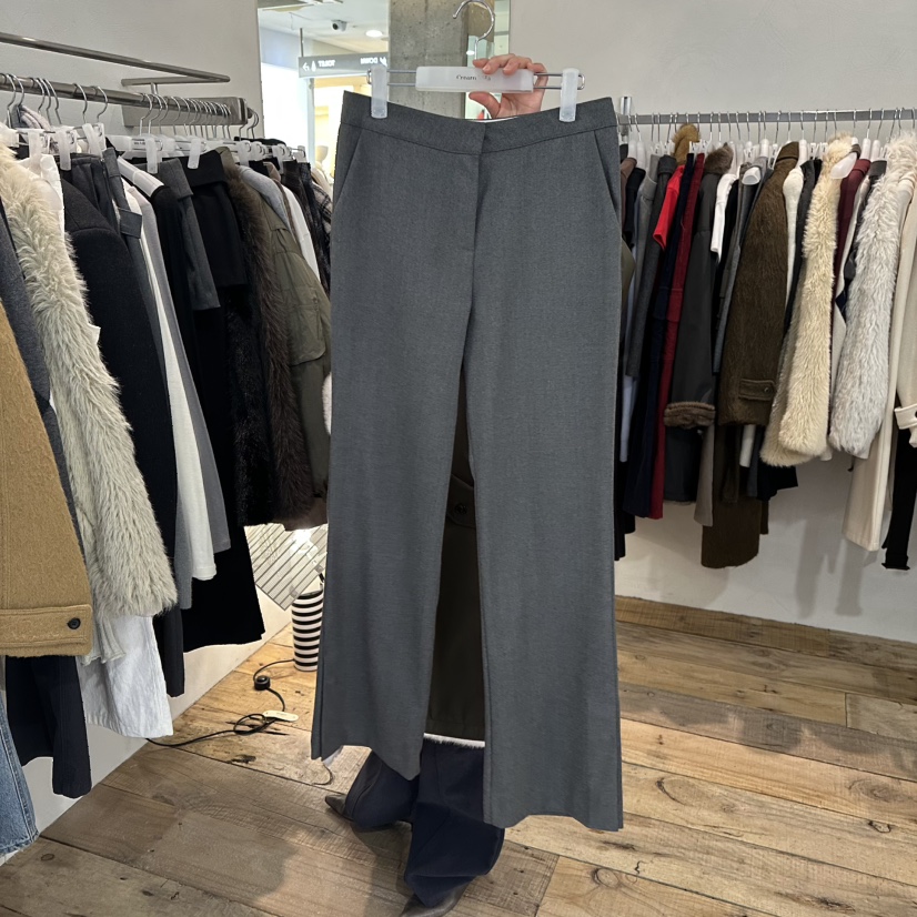 CREAM VILLA東大門㊣代購女士新款職業休閑褲開衩CREAMVILLA休閑褲圖色1