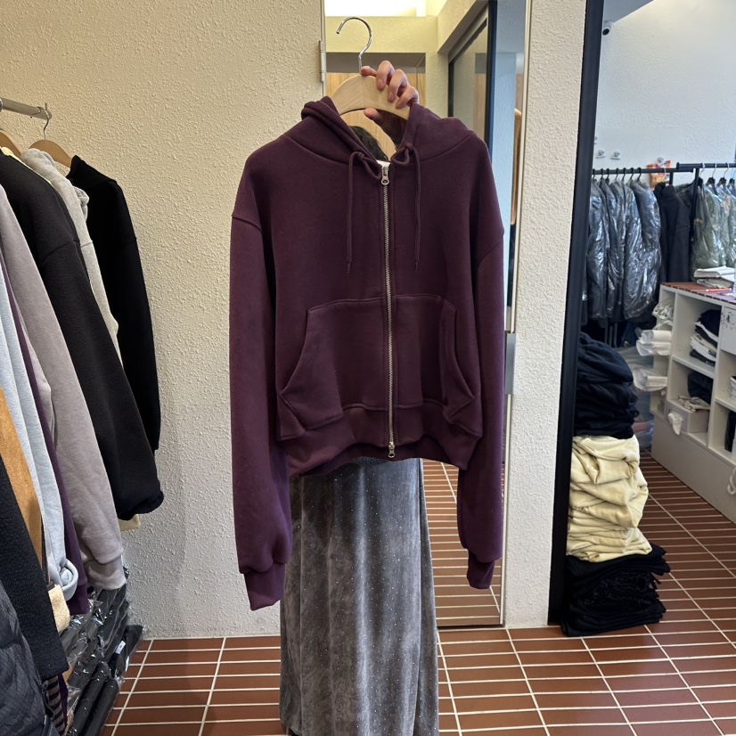 CHOI-L韓國直郵㊣女裝新品休閑25秋冬人氣真品夾克連帽衫抓絨CHOI夾克圖色3