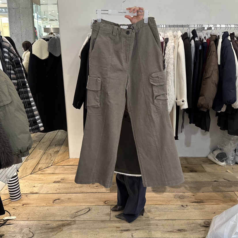 CREAM VILLA東大門㊣直郵女士新款熱賣休閑褲工裝褲CREAMVILLA休閑褲圖色2