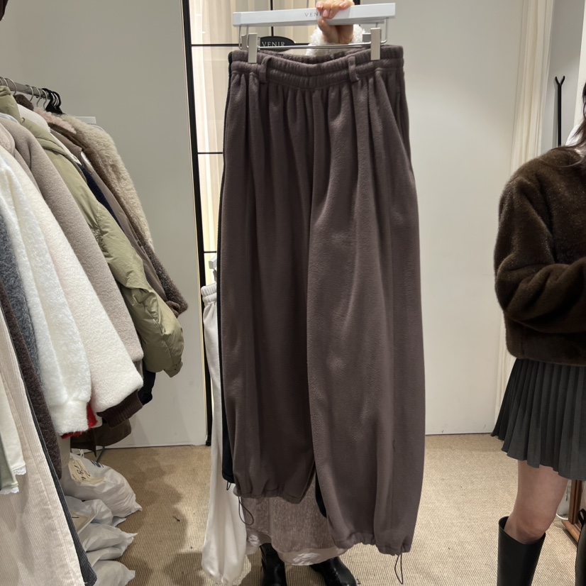 VENIR-a韓國直郵㊣女士新款時尚職業25秋冬休閑褲加絨抓絨VENIR-a休閑褲圖色2