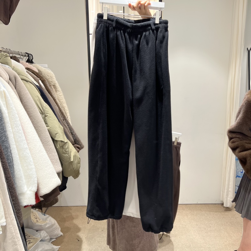 VENIR-a韓國直郵㊣女士新款時尚職業25秋冬休閑褲加絨抓絨VENIR-a休閑褲圖色3