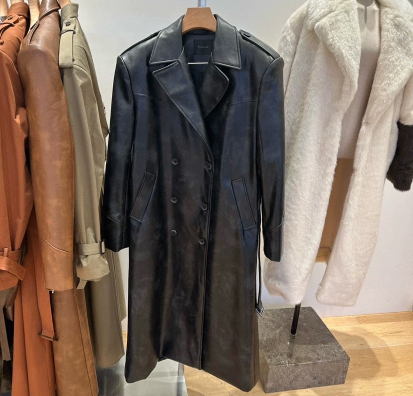 VAN NZILL韓國直郵㊣女裝新款熱賣人氣推薦休閑中長款大衣VAN NZILL中長款大衣圖色1