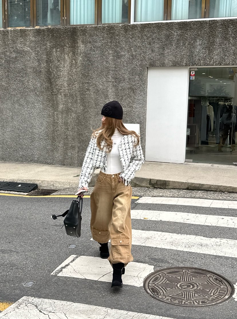 ZEROZERO東大門㊣實拍女士新品推薦時尚休閑牛仔褲工裝條紋ZEROZERO牛仔褲