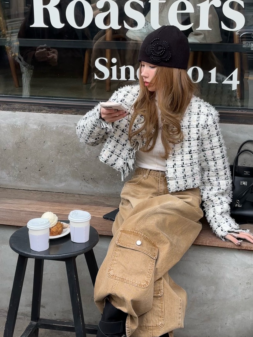 ZEROZERO東大門㊣實拍女士新品推薦時尚休閑牛仔褲工裝條紋ZEROZERO牛仔褲