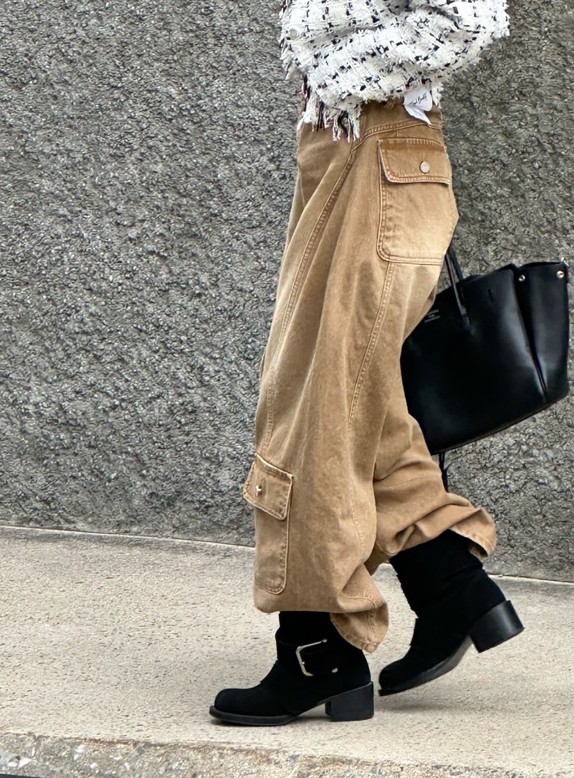 ZEROZERO東大門㊣實拍女士新品推薦時尚休閑牛仔褲工裝條紋ZEROZERO牛仔褲