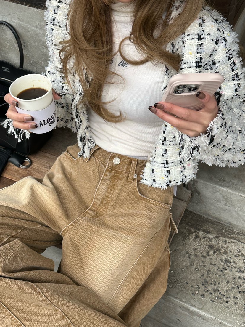 ZEROZERO東大門㊣實拍女士新品推薦時尚休閑牛仔褲工裝條紋ZEROZERO牛仔褲