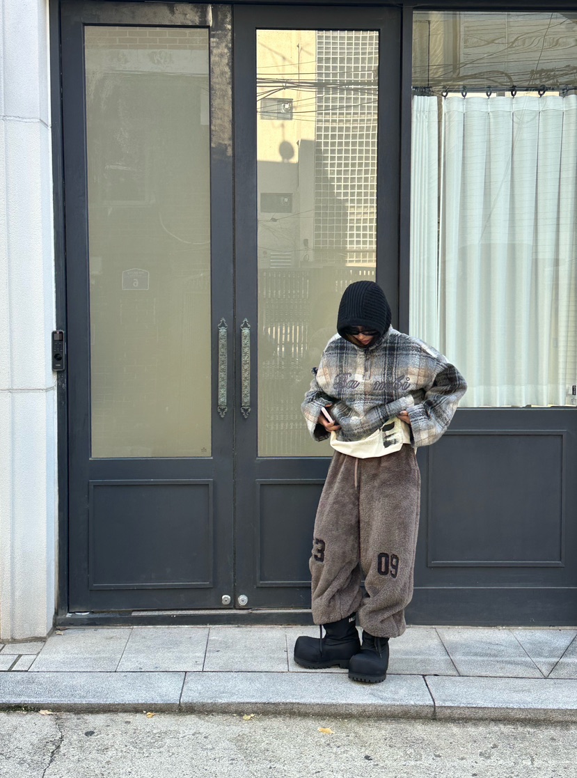 ZEROZERO東大門㊣直郵女士新款25秋冬推薦熱賣休閑褲皮褲貂皮ZEROZERO休閑褲圖色3