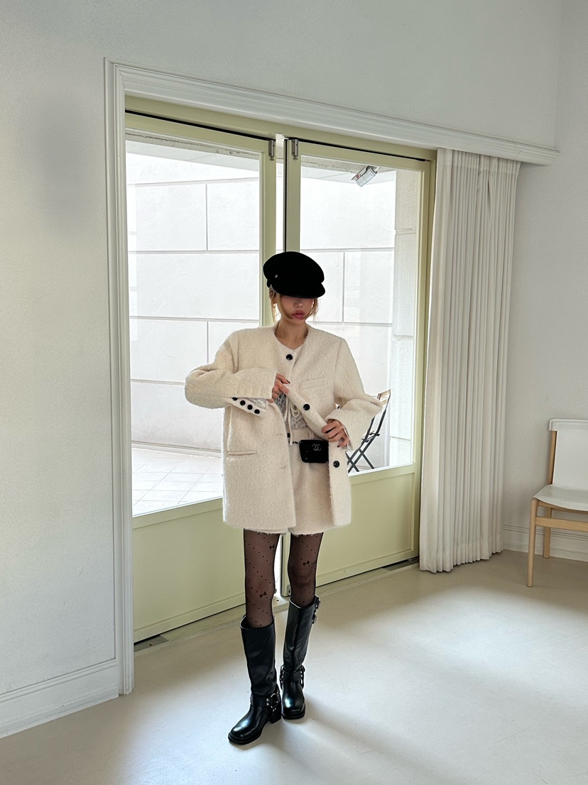 ZEROZERO韓國代購㊣女裝新品休閑時尚人氣職業熱賣夾克馬海毛ZEROZERO夾克