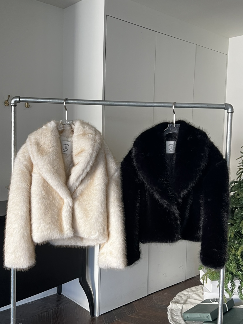 ZEROZERO韓國直郵㊣女裝新款職業熱賣時尚人氣短款大衣皮草ZEROZERO短款大衣