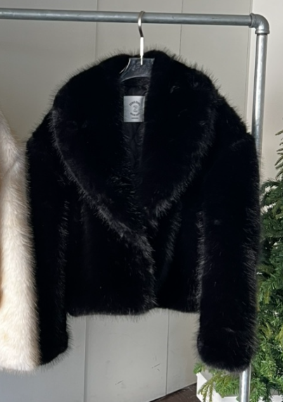 ZEROZERO韓國直郵㊣女裝新款職業熱賣時尚人氣短款大衣皮草ZEROZERO短款大衣圖色2