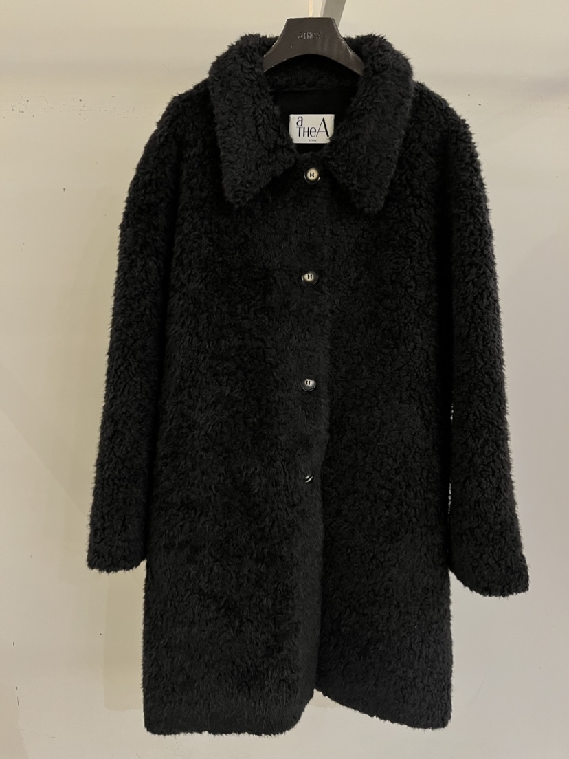 ATHEA東大門㊣實拍女裝新品推薦25秋冬真品時尚人氣中長款大衣ATHEA中長款大衣圖色2