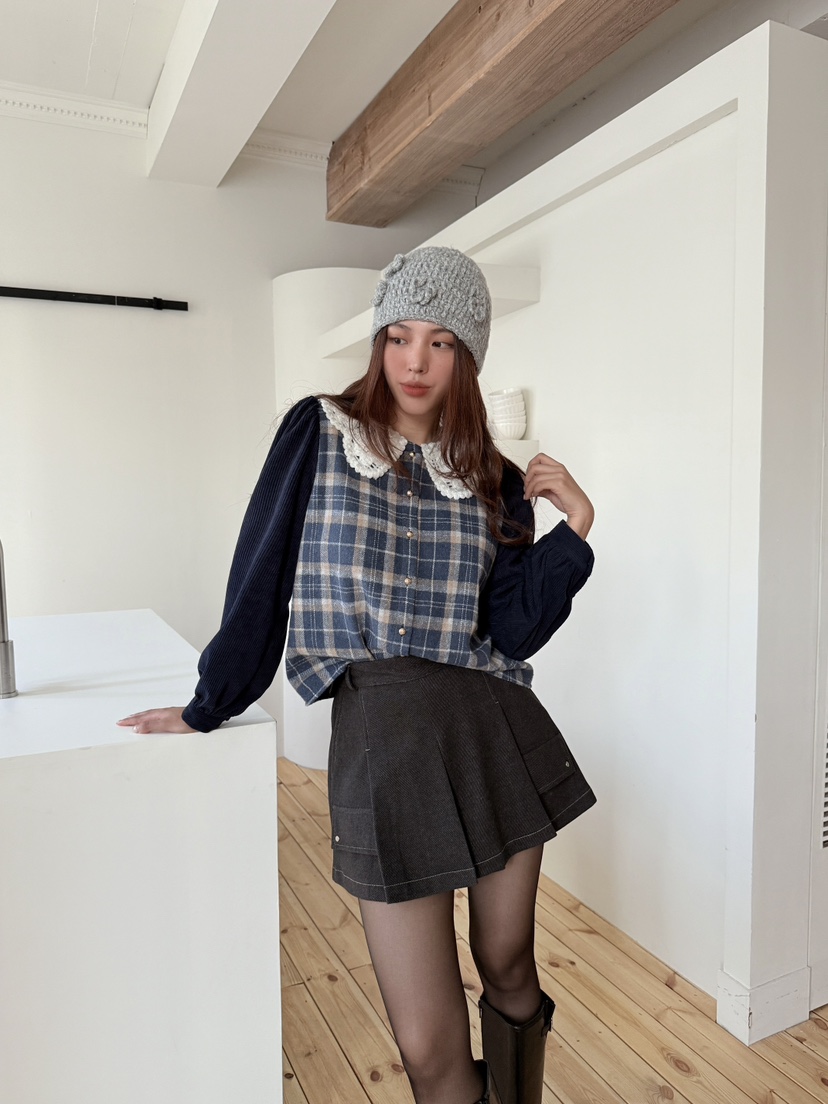 MOSMOS東大門㊣代購女裝新款真品推薦熱賣人氣時尚襯衫蕾絲衫MOSMOS襯衫/蕾絲衫