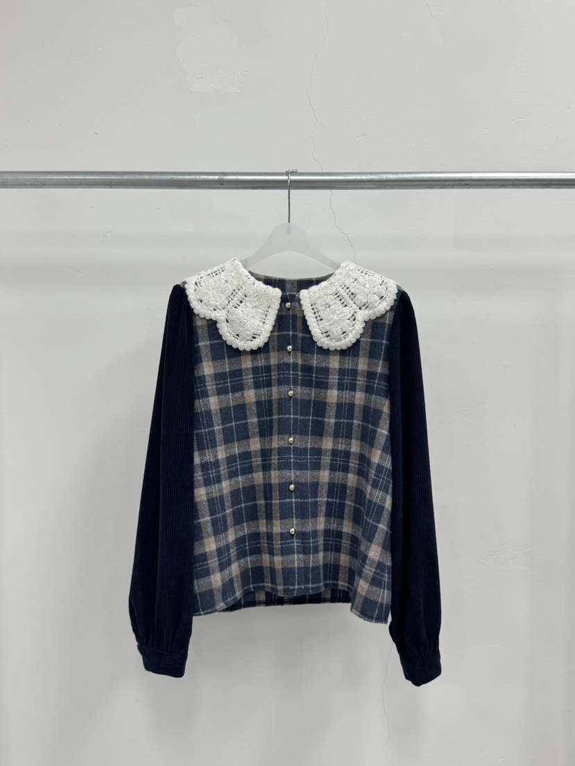 MOSMOS東大門㊣代購女裝新款真品推薦熱賣人氣時尚襯衫蕾絲衫MOSMOS襯衫/蕾絲衫圖色1