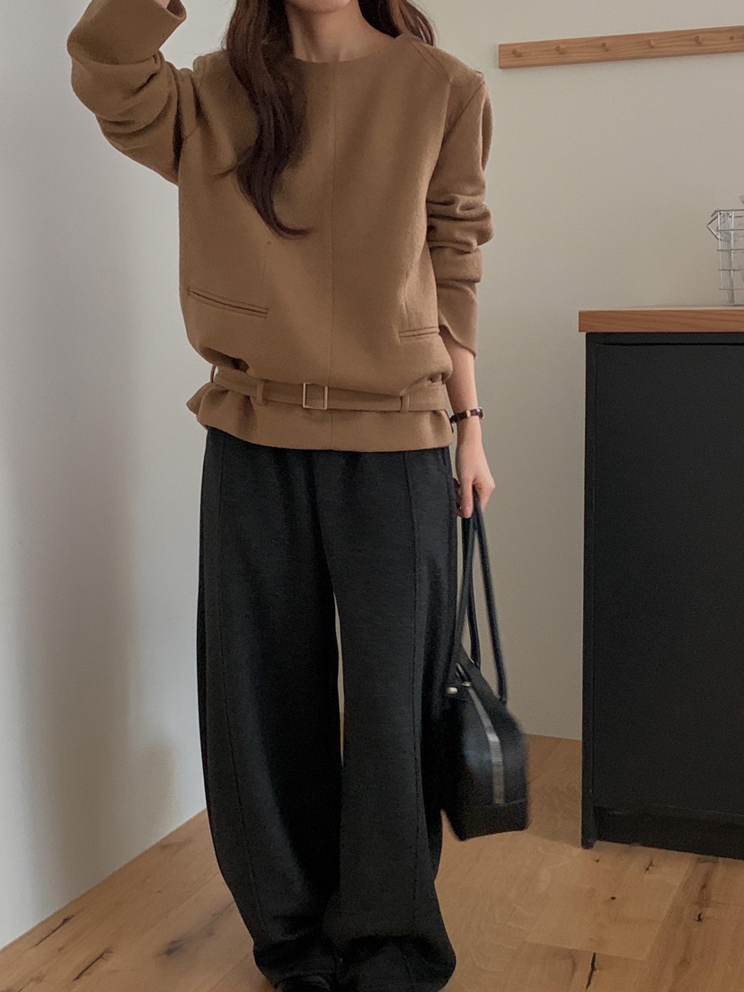 ATHEA東大門㊣代購女裝新品休閑熱賣時尚真品職業休閑褲羊毛ATHEA休閑褲