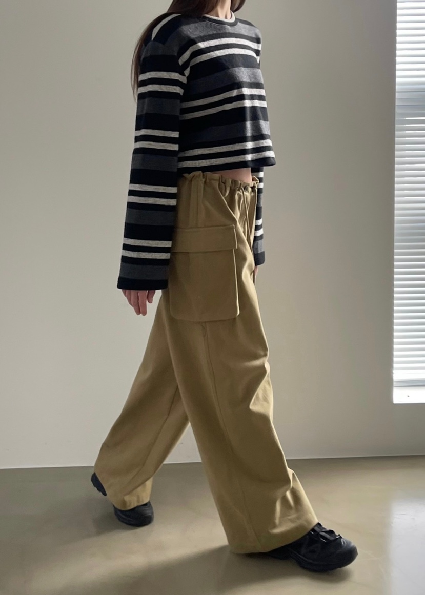 ANOTHER AVENUE東大門㊣直郵女士新款時尚休閑職業休閑褲口袋ANOTHER AVENUE休閑褲