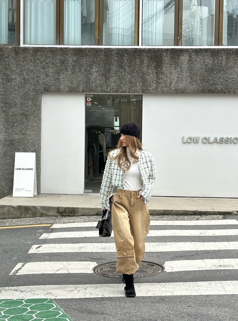 ZEROZERO東大門㊣代購女裝新品人氣推薦真品職業夾克粗花呢ZEROZERO夾克