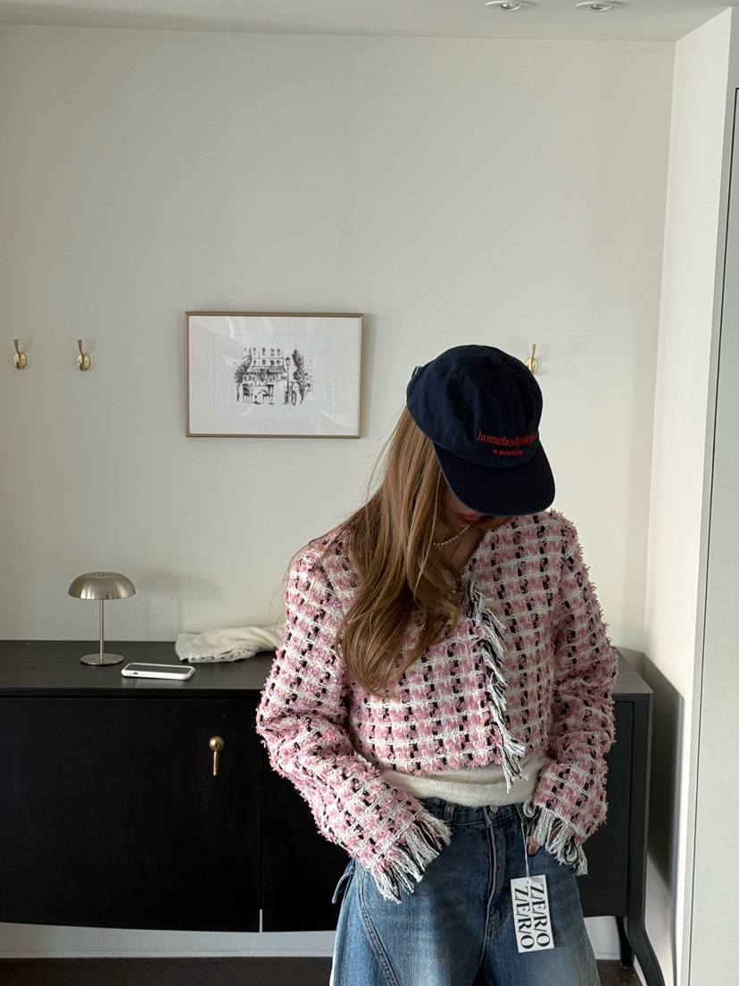 ZEROZERO東大門㊣代購女裝新品人氣推薦真品職業夾克粗花呢ZEROZERO夾克圖色1