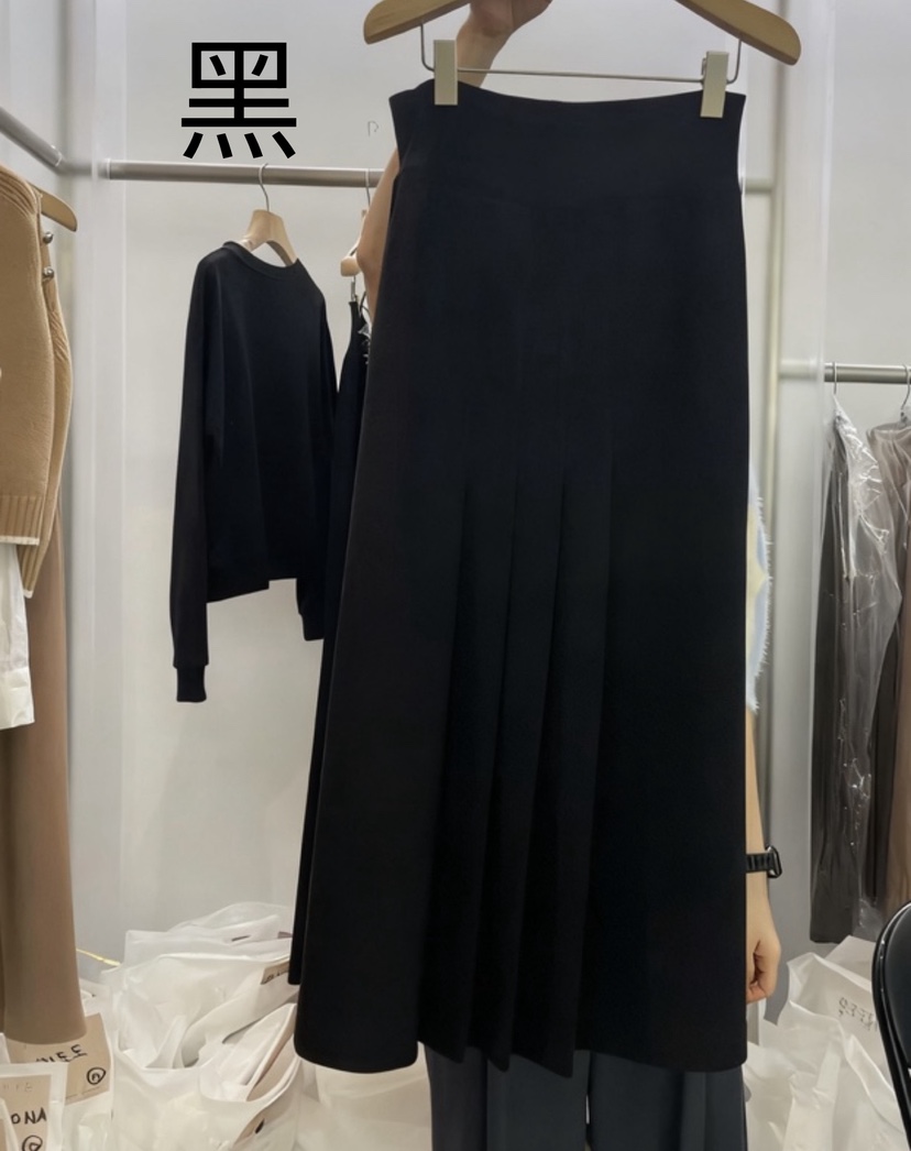 PRIVIE東大門㊣代購女裝新款時尚半身裙中短裙加絨百褶褶裙PRIVIE半身裙/中短裙圖色3