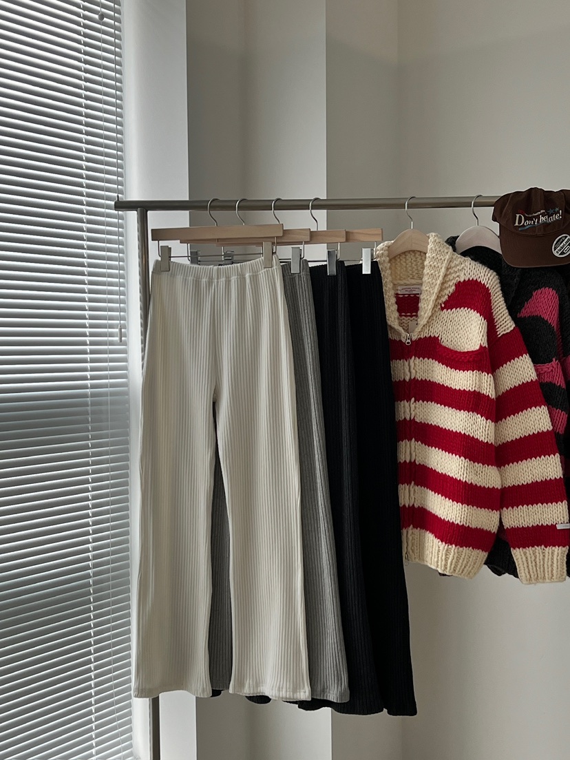 ANOTHER AVENUE東大門㊣實拍女裝新款推薦人氣休閑褲羊毛羅紋ANOTHER AVENUE休閑褲