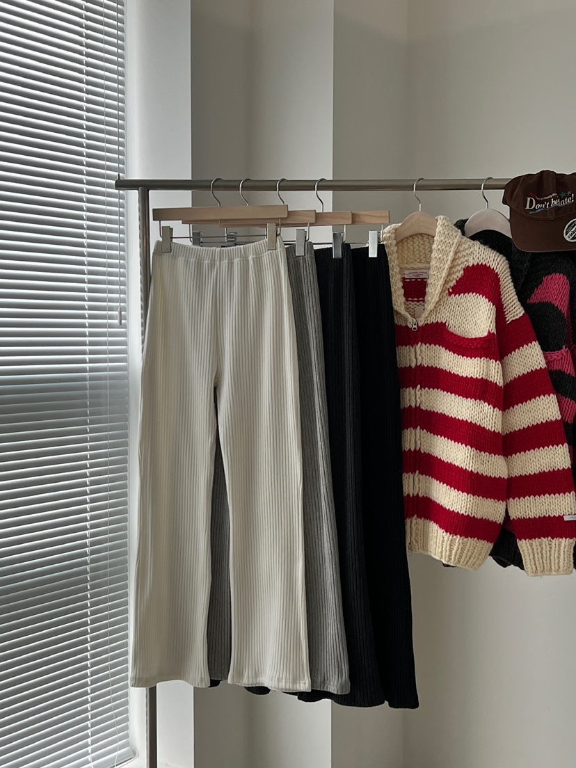 ANOTHER AVENUE東大門㊣實拍女裝新款推薦人氣休閑褲羊毛羅紋ANOTHER AVENUE休閑褲