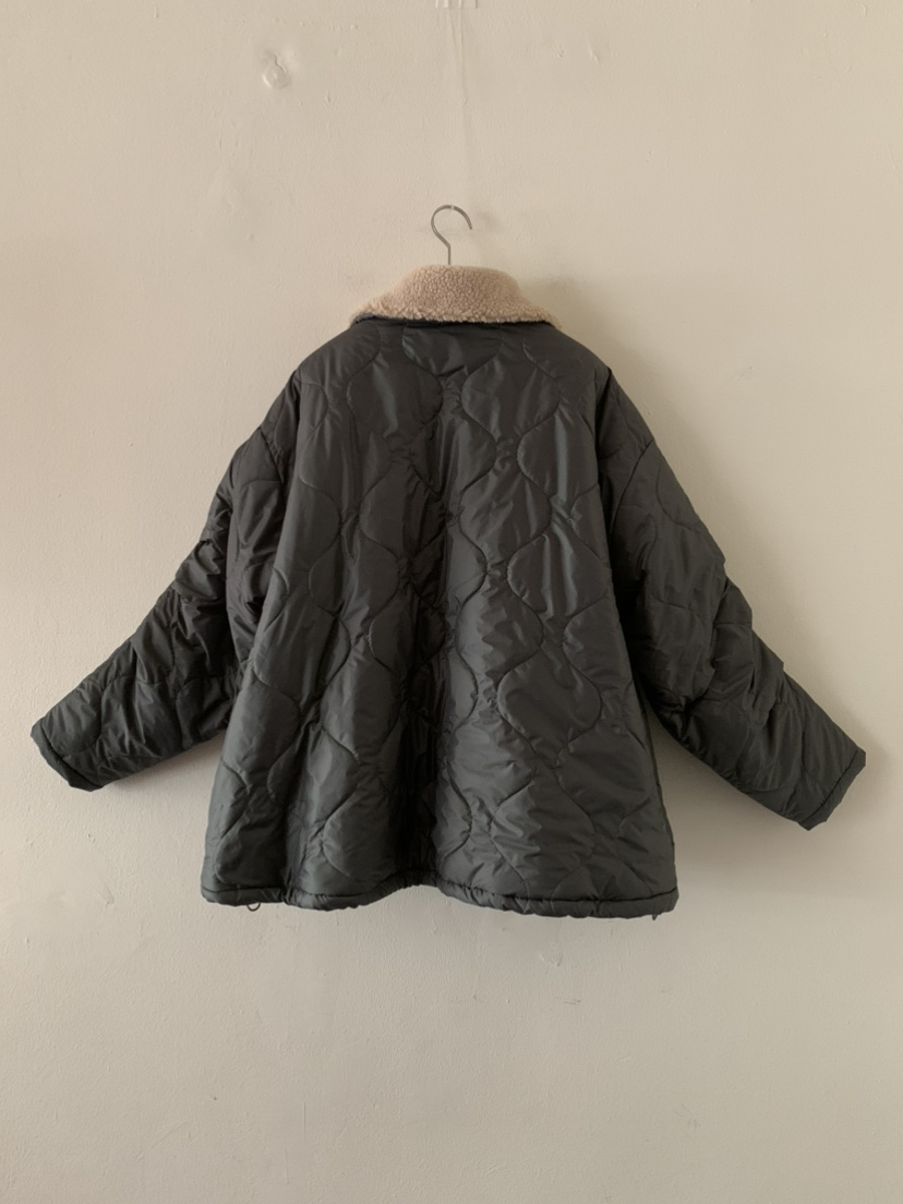 MENG東大門㊣實拍女裝新款熱賣時尚25秋冬推薦外套羊毛絎縫MENG外套