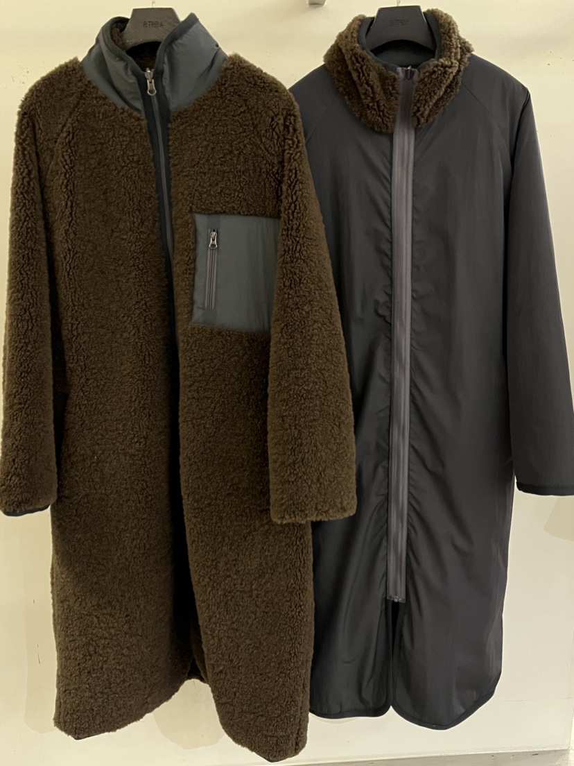 ATHEA東大門㊣實拍女裝新款職業人氣推薦25秋冬長款棉服雙面ATHEA長款棉服