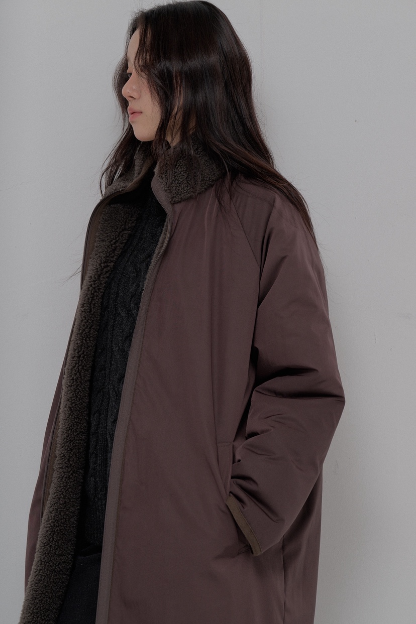 ATHEA東大門㊣實拍女裝新款職業人氣推薦25秋冬長款棉服雙面ATHEA長款棉服