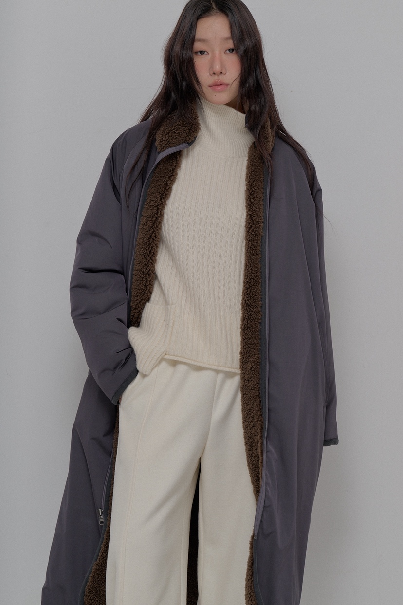 ATHEA東大門㊣實拍女裝新款職業人氣推薦25秋冬長款棉服雙面ATHEA長款棉服