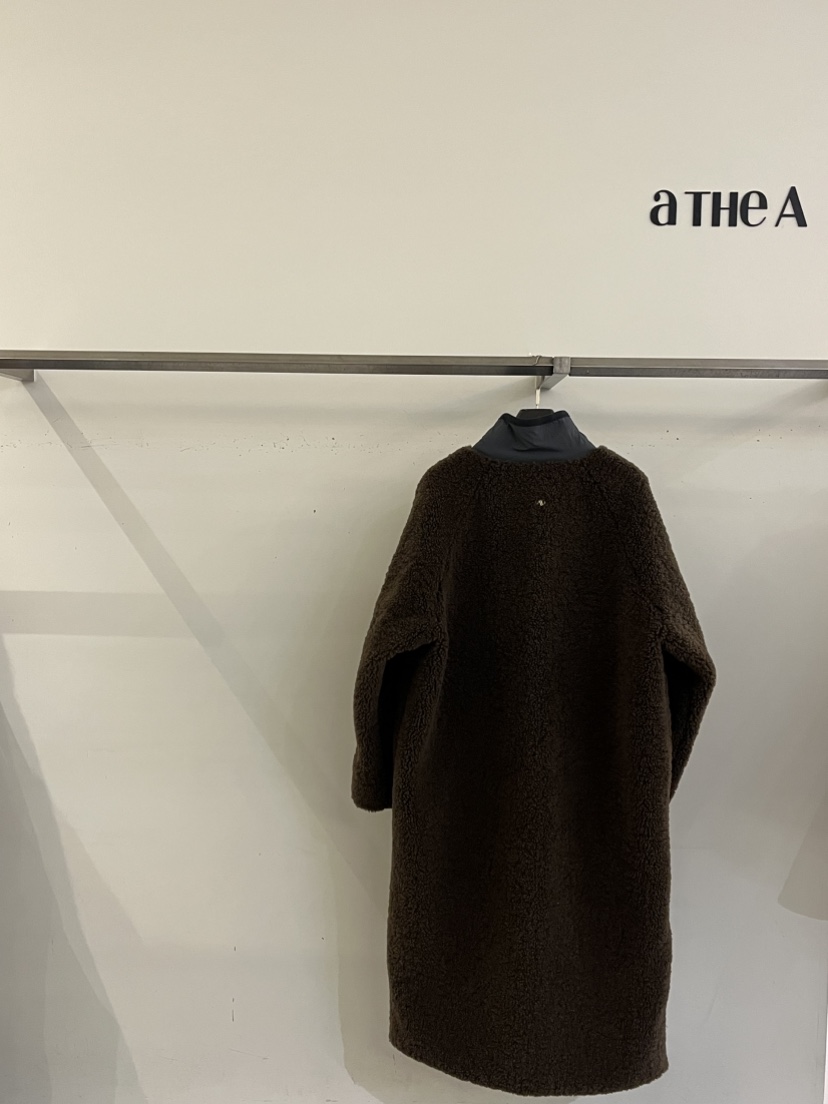 ATHEA東大門㊣實拍女裝新款職業人氣推薦25秋冬長款棉服雙面ATHEA長款棉服