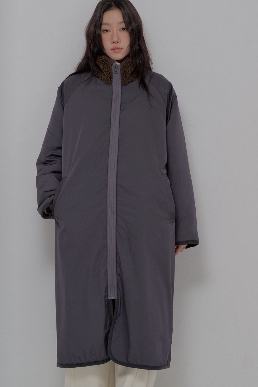 ATHEA東大門㊣實拍女裝新款職業人氣推薦25秋冬長款棉服雙面ATHEA長款棉服圖色1