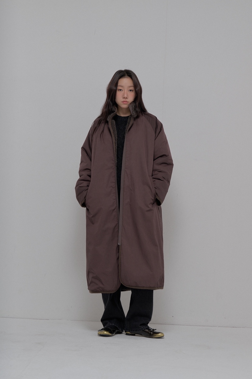 ATHEA東大門㊣實拍女裝新款職業人氣推薦25秋冬長款棉服雙面ATHEA長款棉服圖色2