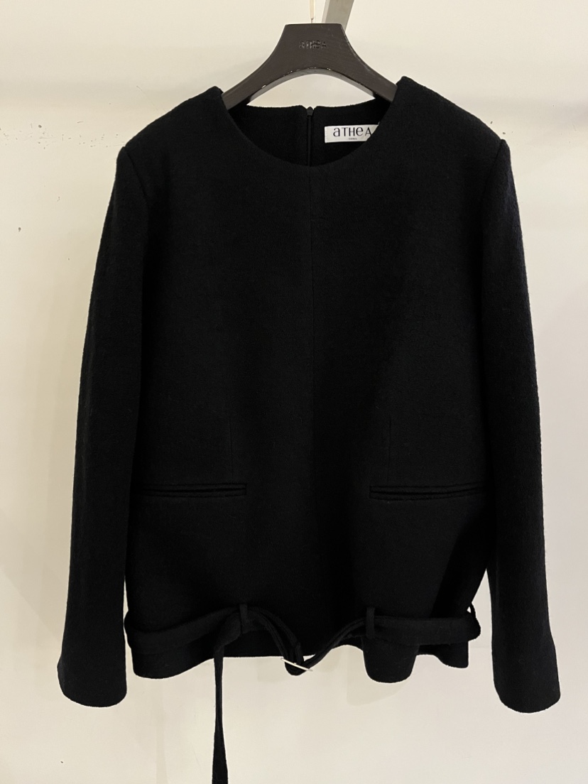 ATHEA東大門㊣代購女士新品熱賣推薦時尚職業襯衫蕾絲衫羊毛ATHEA襯衫/蕾絲衫圖色2