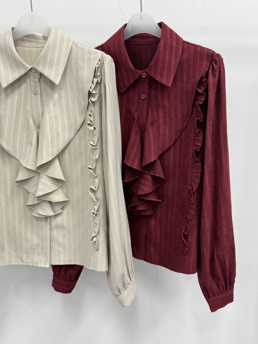 MOSMOS韓國直郵㊣女士新款職業休閑熱賣人氣真品襯衫蕾絲衫MOSMOS襯衫/蕾絲衫